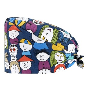 Bonitos gorros de algodón con estampado de animales para mujer para médicos, cómodos, ajustables, médicos para uso hospitalario, transpirables, Unisex - Product Image 3