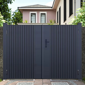 Porte coulissante automatique sans rail en alliage d'aluminium, porte translative suspendue en porte-à-faux pour villa, jardin, entrepôt, usine - Product Image 6