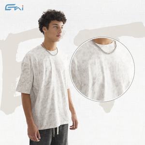 เสื้อยืดวินเทจสำหรับผู้ชายผ้าคอตตอนไซส์ใหญ่พิเศษสำหรับสตรีทแวร์ผ้าคอตตอน330 GSM ไซส์ใหญ่พิเศษพิมพ์ลายไม่ซ้ำใคร - Product Image 4