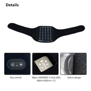 660nm 850nm Infrarouge Flexible Ceinture Multi-Fonction Réglable Jambe Bras Cheville Main Pieds Joint Cou Rouge Lumière Thérapie Sangle - Product Image 6