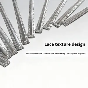 Cổ điển Thép không gỉ bảng muỗng đặt ren chỉ trà bánh ngã ba Đảng ren bữa ăn ren ngã ba - Product Image 3