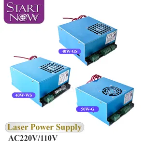 Startnow เครื่องแกะสลักเลเซอร์,แหล่งจ่ายไฟเลเซอร์50W-G MYJG-50 45 55 50W CO2