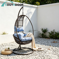 Fauteuil suspendu moderne S&R pour extérieur, balançoire, chaise à bascule, coussin imperméable, pour patio, chambre, salle de sport, cour, hôtel, salon