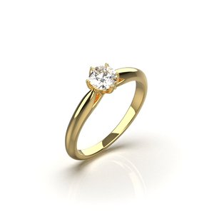 Sterling Silver Solitaire Ring For Girls & Women - Product Image 2