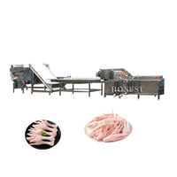 Línea de Procesamiento de Patas de Pollo Eléctrica / Máquina de Lavado de Patas de Pollo / Máquina de Limpieza de Patas de Pollo
