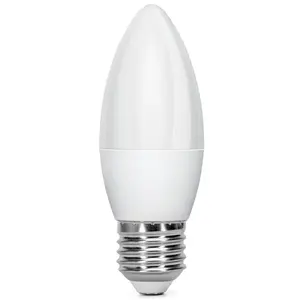 Ampoule LED C37 E27 3W, efficacité énergétique, lumière chaude, idéale pour l'éclairage décoratif et d'ambiance dans les espaces - Product Image 1