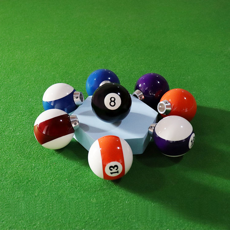 Eight 8ビリヤードボールシフトノブラッキー8 POOLボールシフトノブ赤