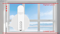 Persianas Enrollables Motorizadas con Control Remoto Inalámbrico Bluetooth Tuya para Dormitorio, Sala de Estar, Balcón, Cortina Digital Vertical