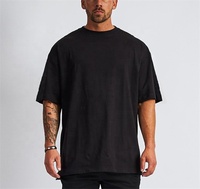 T-shirt épais 280 GSM 100 % coton avec logo brodé, tricoté, lavé, grande taille, pour homme et adolescent, été, personnalisé, pré-rétréci, imprimé