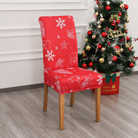 FORCHEER Housses de chaises de salle à manger de Noël Housses de chaises de cuisine de Noël extensibles Protecteur Spandex Lavable Parsons Decor