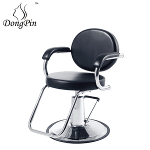 Silla de Peluquería Dongpin Negra, Ajustable en Altura, Giratoria, con Reposabrazos, Modelo 1142 - Product Image 3