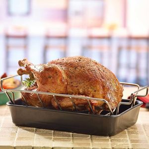 Support de cuisson et de fumage double usage en acier inoxydable pour dinde et rôtisserie, pour usage extérieur, avec grilles personnalisables L/<span class=keywords><strong>XL</strong></span> - Product Image 4