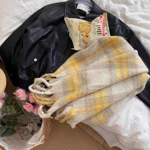 ผ้าคลุมไหล่ยาวลายสก็อตสำหรับผู้หญิง สไตล์มุสลิม ฤดูใบไม้ร่วง ฤดูหนาว แบบใหม่ สไตล์เกาหลี อเนกประสงค์ ผ้าแคชเมียร์ ดีไซน์หลากสี ให้ความอบอุ่น - Product Image 2