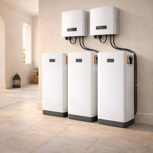 LiFePO4 10KWh 51.2V <b>Wall</b> Mounted Home Solar Battery Backup With CAN Communication For Hybrid <b>Grid</b> Systems - Product Image 6