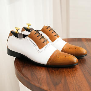 Zapatos de vestir de cuero genuino para hombre, recién lanzados, los más vendidos, con suela de goma y cuero vacuno, estilo casual de negocios. - Product Image 3