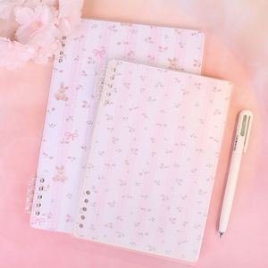 Custom Cute logo B5/A5/<b>A6</b> Loose-leaf Notebook Thickened Removable Coil Book Simple Transparent <b>Notepad</b> for Student - Product Image 4