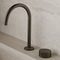 Robinet de lavabo de salle de bain à double trou, monocommande, rotatif à 360 degrés, en acier inoxydable 304, à poser sur le comptoir, type séparé, ZY-B501L