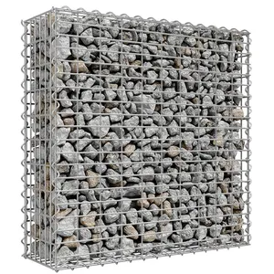 1x0,5x0,5 m malha de arame galfan pedra soldada gabião gaiola gabião parede gabião cerca