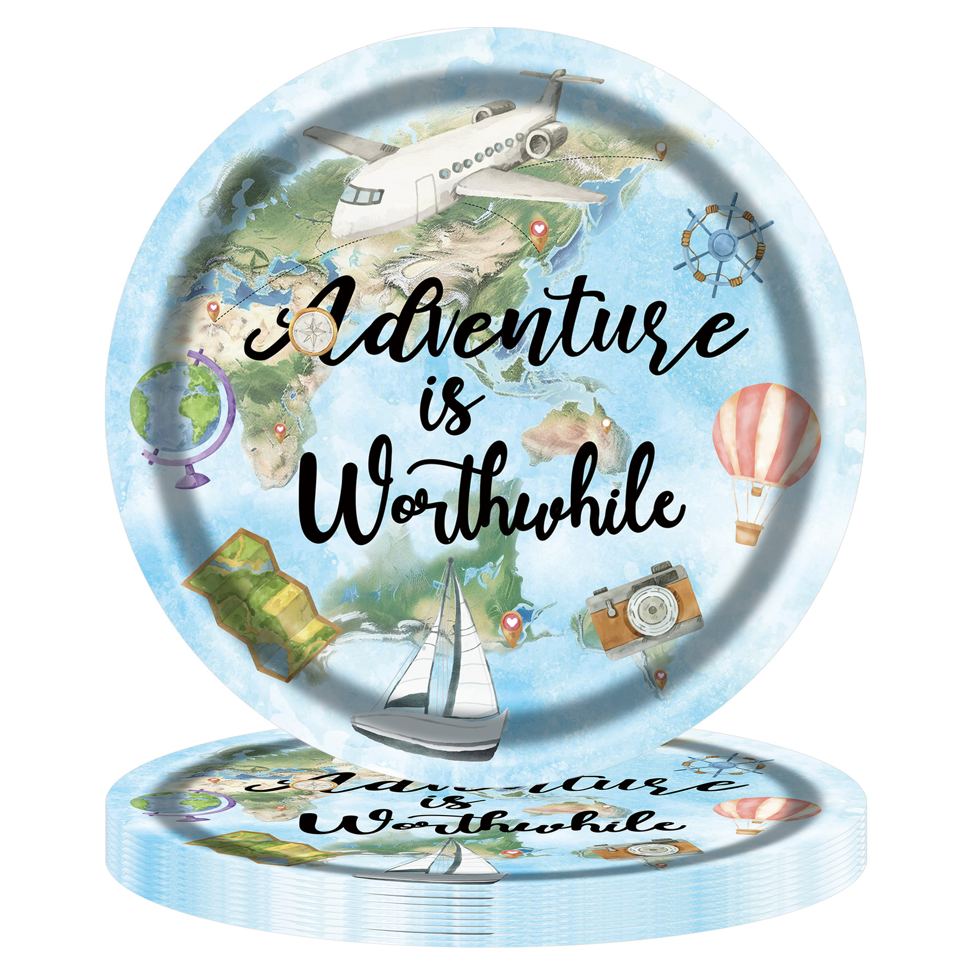 Blue   7 inches * 16pcs