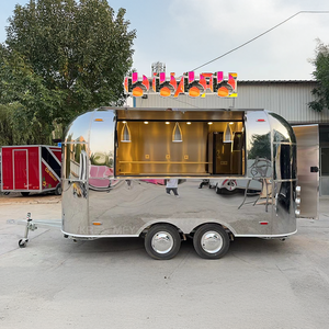 Kiosque remorquable en acier inoxydable, remorque de concession, restaurant mobile, camion à café pour snacks, bonbons, chips, design résistant à la rouille - Product Image 4