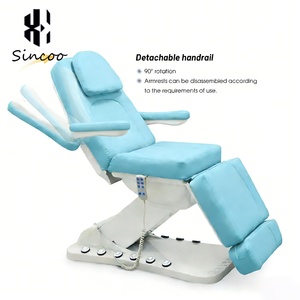 Mesa y Cama de Masaje Facial Eléctrica Moderna, Camilla Estética con 3 Motores y Control de Pie, Camas de Belleza para Spa y Tatuajes - Product Image 4