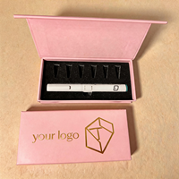 Pochette de voyage à fermeture magnétique pour applicateur cosmétique, étui de rangement portable de luxe pour stylos, organisateur étanche à coque rigide