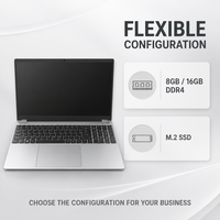 Nouvel ordinateur portable professionnel 15,6 pouces 2026 Intel N95 8 Go 16 Go DDR4 FHD 1920x1080 M.2 SSD pour bureau et éducation (vente en gros)