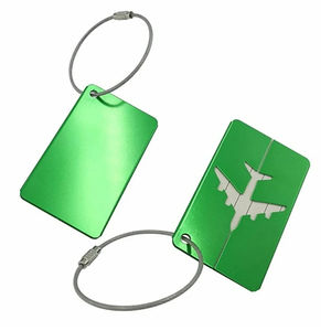 Etiquetas de Equipaje al por Mayor con Tarjeta de Nombre y Dirección, Identificador de Maletas de Aluminio, Etiqueta para Mochila con Lazo Metálico - Product Image 6