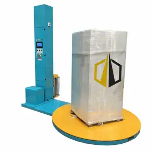 Pallet wrapping machine for plastic container ,Solar panels Battery Pallet wrap dispenser