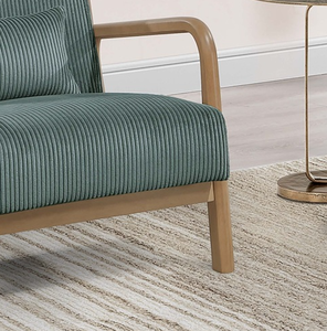 Modern Single Solid <b>Wood</b> <b>Frame</b> Fabric Soft Ergonomic <b>Sofa</b> Chair Home Bedroom Hotel Balcony Apartment Living Room Lazy Leisure - Product Image 5