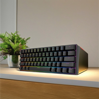 60% Wired RGB Mechanical Gaming Keyboard Hot-Swap Brown Switch with Full-Key Anti-Ghosting 61 Keys ABS Keycaps PC Compatible