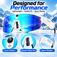 Lunettes Caméra Intelligentes IA 800W Enregistrement Photo et Vidéo Double Micro Anti-Bruit Reconnaissance d'Objets IA Vue à la Première Personne