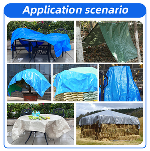 Rollo de Lona de Polietileno Tejido Doble <span class=keywords><strong>Azul</strong></span> Impermeable al por Mayor <span class=keywords><strong>para</strong></span> Almacenamiento Exterior y Refugio - Product Image 5