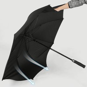 Custom logo Printing High Quality Large Automatic Fiber <b>Windproof</b> Golf <b>Umbrella</b> Promotional Branded - Product Image 5