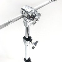 Support de cymbale droit/à bras articulé en métal robuste de 25 mm avec réglage à 3 positions personnalisable