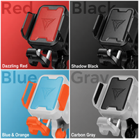 Support de téléphone magnétique en plastique pour moto, absorbant les chocs, fixation sur guidon, double charge, antivol, suivi intelligent, déverrouillage rapide