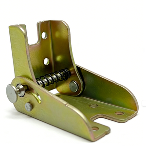 <span class=keywords><strong>Charnière</strong></span> silencieuse <span class=keywords><strong>verrouillable</strong></span> à ressort robuste pour meubles de maison, de bureau et armoires, 68 mm x 40 mm, en acier laminé à froid - Product Image 3