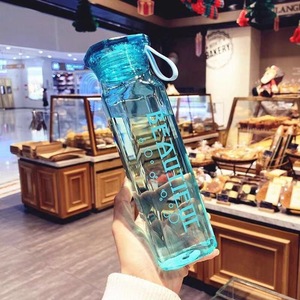 <strong>Wholesale</strong> <strong>Cheap</strong> <strong>Glass</strong> Drinking Bottle 500ml Creative Diamond Pattern <strong>Glass</strong> Water <strong>Cup</strong> With Lid