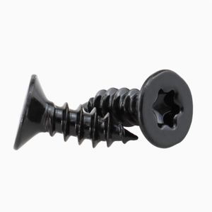 Vis autotaraudeuse à tête fraisée plate T10 torx en acier inoxydable noir à revêtement électronique LeGood M3X6mm - Product Image 2