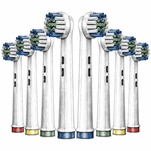 Compatible <b>Electric</b> <b>Toothbrush</b> Replacement Brush <b>Heads</b> Deep Cleaning Soft Bristle Oral Care Refills for Family Use - Product Image 1