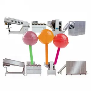 Thương Mại Lollipop Dây Chuyền Chế Biến Kẹo Cứng Tạo Thành Máy Lollipop Máy
