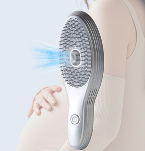 Brosse à cheveux électrique personnalisable avec fonction de nettoyage d'élimination des copeaux Brosses de coiffure à usage domestique avec manche en plastique - Product Image 4