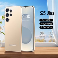 Téléphone professionnel S25 Ultra 8 cœurs haute performance 8+256 Go, écran 6,6 pouces, reconnaissance faciale, double carte SIM, 4500 mAh, fourni par l'usine