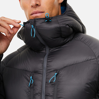Nouveauté Veste en duvet avec logo personnalisé, manteau d'hiver chaud en duvet de canard, vestes zippées pour hommes