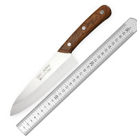 3Cr Serie Staal Ambidextrous JYTD10216 Koksmes Hoogglans Afwerking Houten Handvat Japanse Stijl Multifunctioneel 18cm Duurzaam
