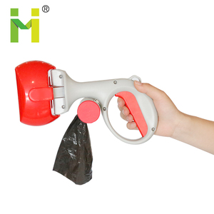 Pala con clip para heces de perro, 2 en 1, inodoro para mascotas, recogedor de excrementos, desechable, Con dispensador de bolsas - Product Image 2