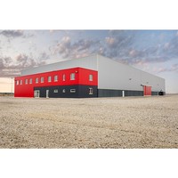 Estructura de Acero, Almacén Prefabricado Moderno, Edificio Metálico de Gran Envergadura Personalizado