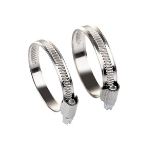 TJBC 304 สแตนเลสสตีล แคลมป์รัดสายแบบเยอรมัน ขนาด 9 มม. 12 มม. สำหรับท่อน้ำมันและน้ำในรถยนต์ - Product Image 1