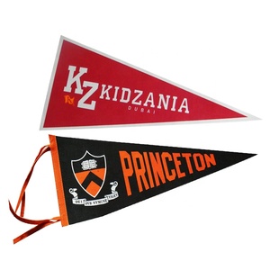 Hot Bán Tùy Chỉnh Kích Thước Nhỏ Tam Giác Len Cảm Thấy Cờ In Ấn Cảm Thấy Tường Cờ - Product Image 1