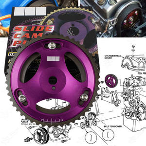 高性能アルミ合金調整可能カムギア三菱ランサーEVO4 5 6 7 8 9 4G63用カムギアタイミングギアプーリー - Product Image 2